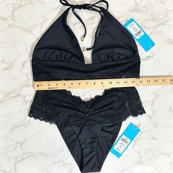 Beach Bunny Anise Triangle Top Skimpy Bottoms DD Top XL Bottoms $266 - Picture 12 of 14